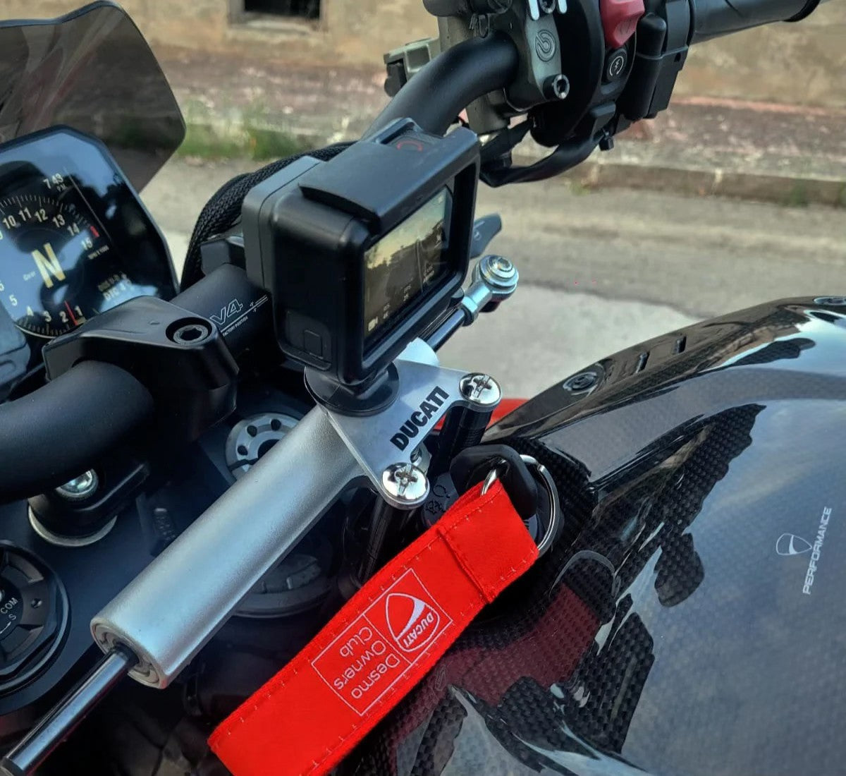 GoPro support DUCATI key block